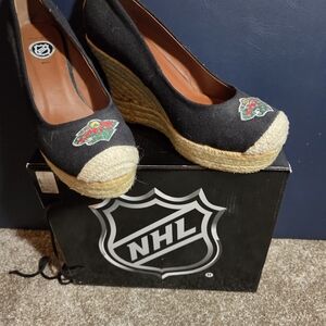 Black Wedge Espadrilles